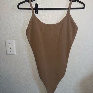 American Eagle Outfitters Tan Bodysuit